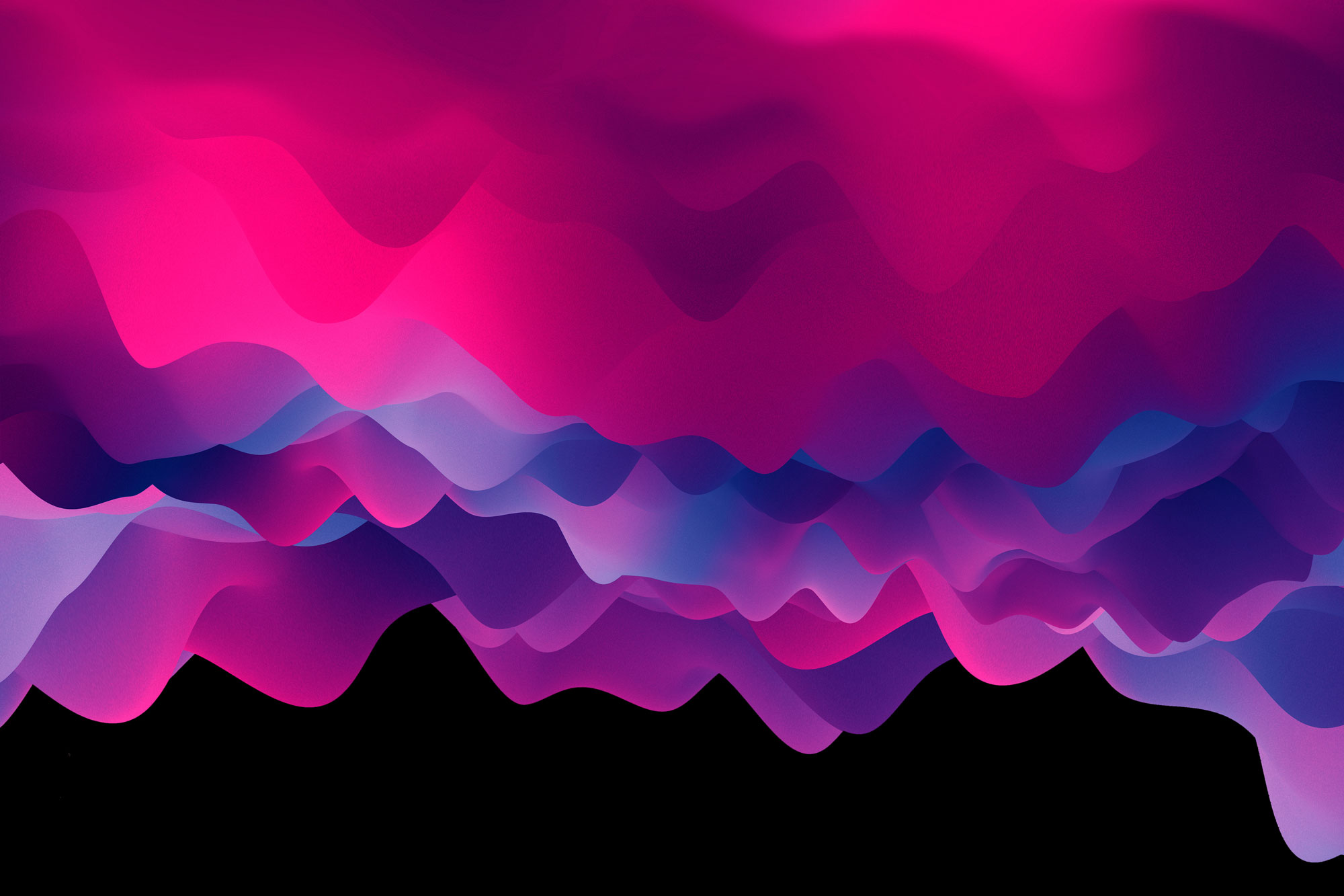 Colourful abstract waves