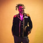 Takin in a yellow studio