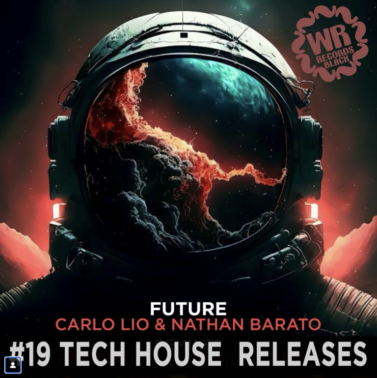 Album cover with space man head