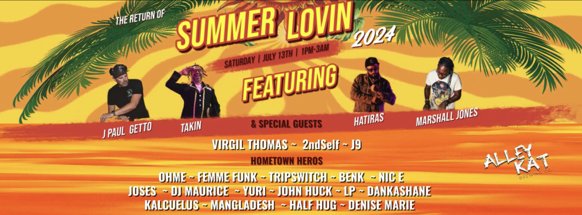 Yellow event flyer for July 13, 2024 in Edmonton