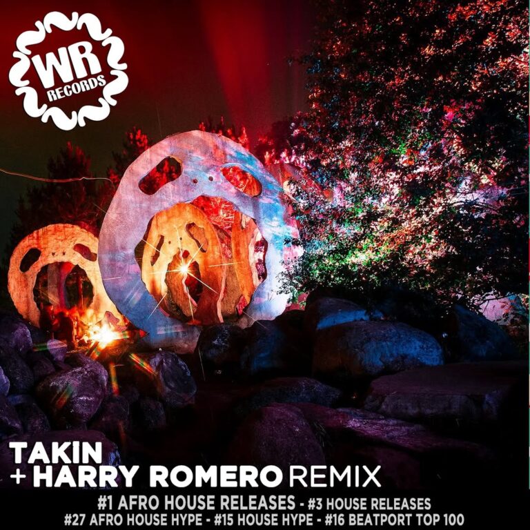 Logo and screaming head sculptures with chart numbers