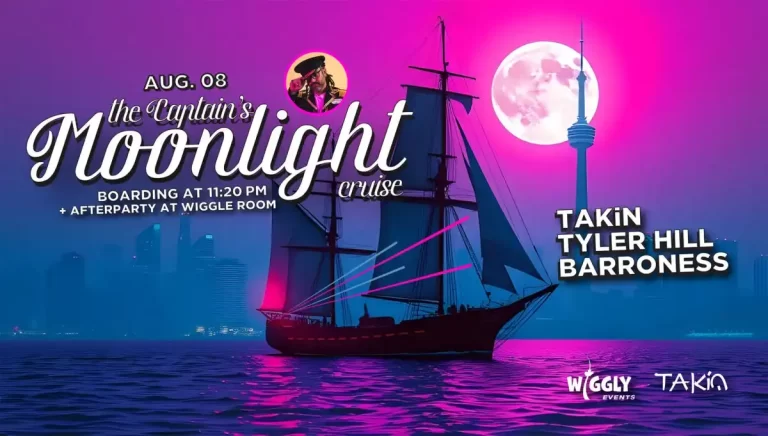 Captain Moonlight Cruise pink flyer